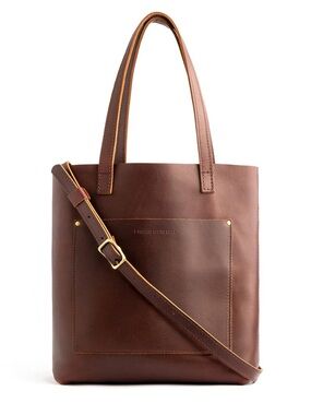 Portland Leather Brown Leather Backpack Tote